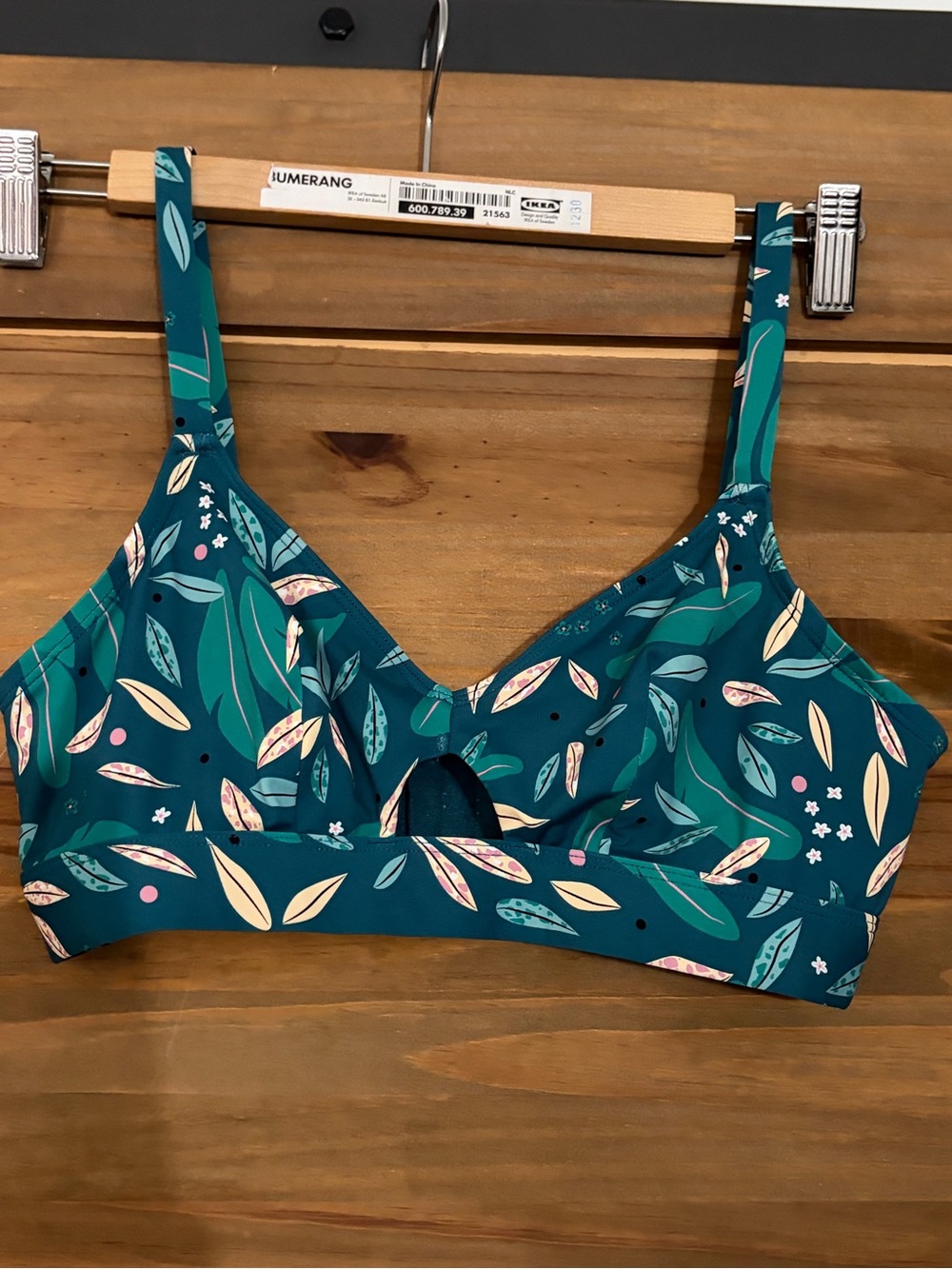 Rachel Botanical Print Bikini Top